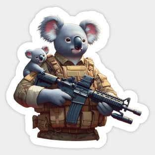 Tactical Koala Sticker